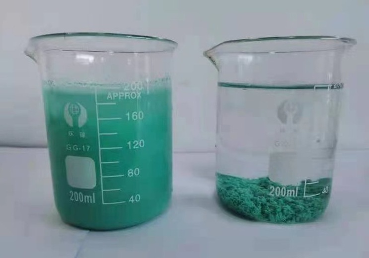 制藥廠化學專用污水處理絮凝劑效果展示