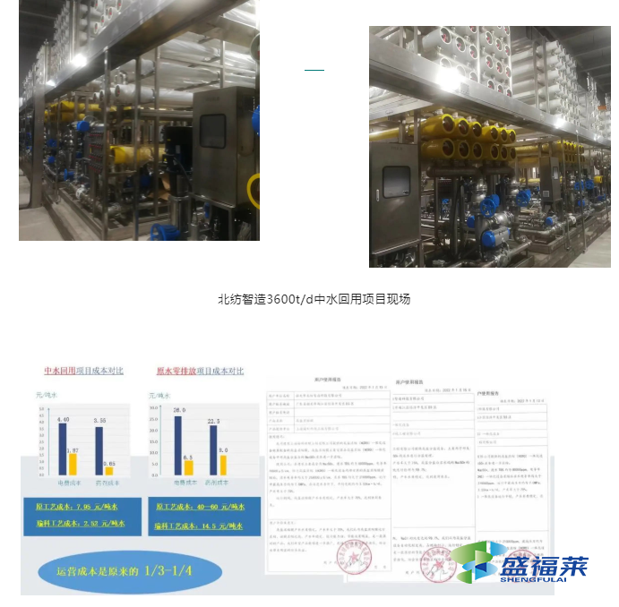 北紡智造3600t/d中水回用項目現(xiàn)場