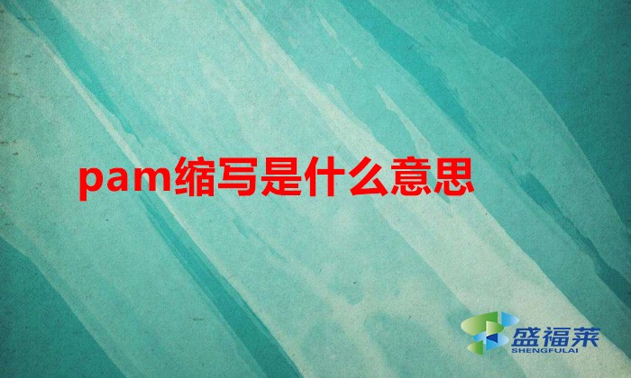 pam縮寫是什么意思(pam除了污水處理還有什么意思)
