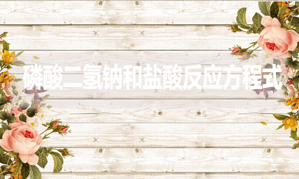 磷酸二氫鈉和鹽酸反應(yīng)方程式是什么？