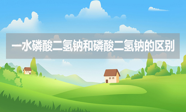 一水磷酸二氫鈉和磷酸二氫鈉的區(qū)別是什么？