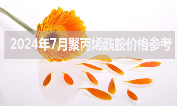 2024年7月聚丙烯酰胺價(jià)格參考