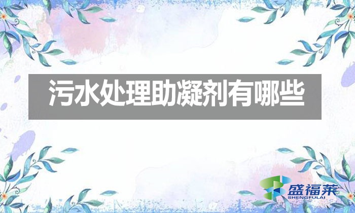 污水處理助凝劑有哪些？