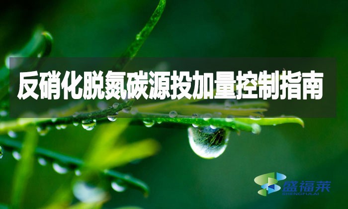 反硝化脫氮碳源投加量控制指南