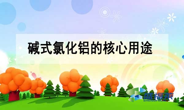 堿式氯化鋁的核心用途與行業(yè)應用